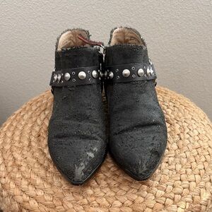 Joes Jeans Black Studded Ankle Boots